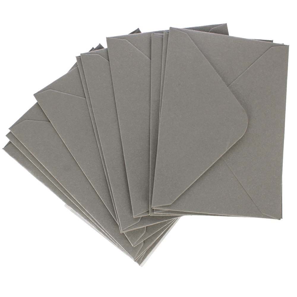 ENVELOPPE 70X100 NK ARGENT PERLE PACK10PCS GAL PAP ARGO 280440 GAL ARGO